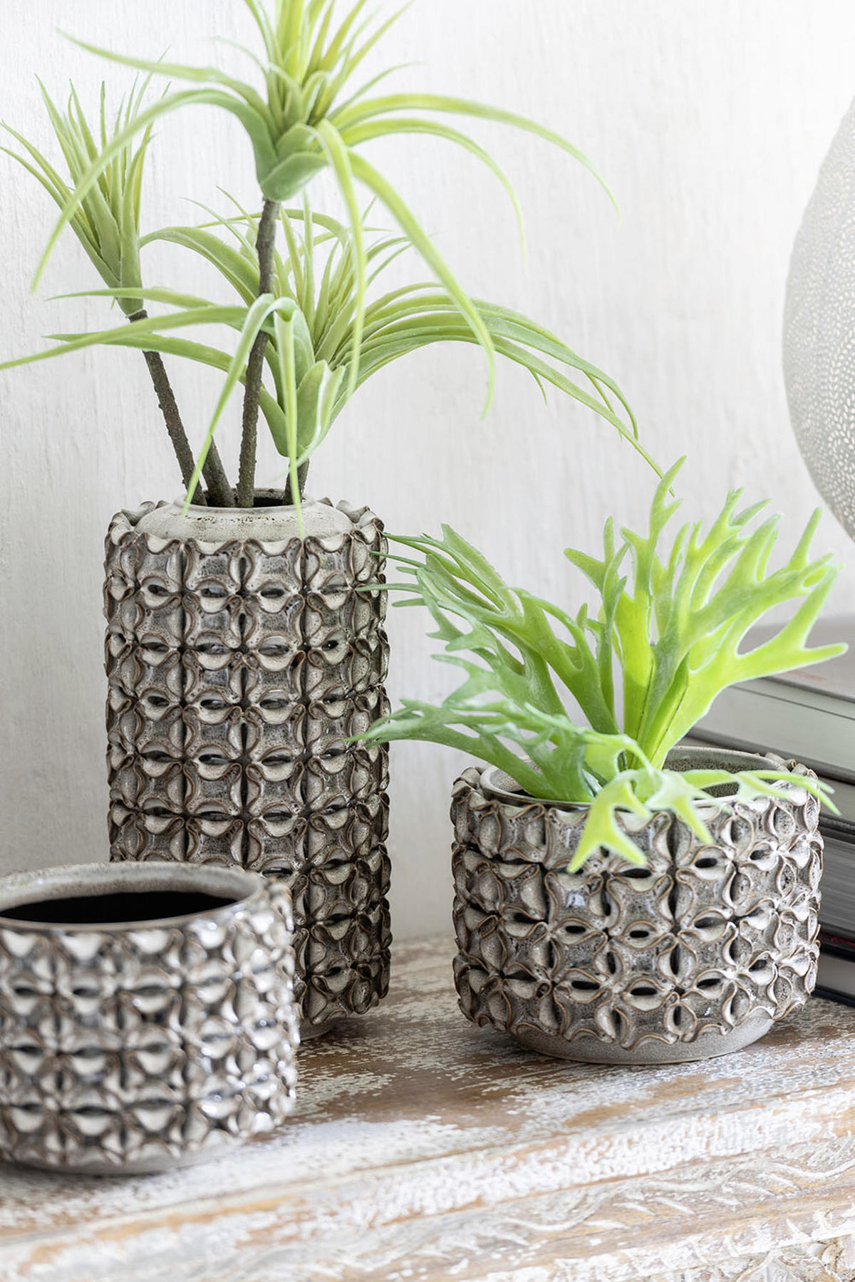 DEKOVASE  - Grau, Trend, Keramik (17/31cm)