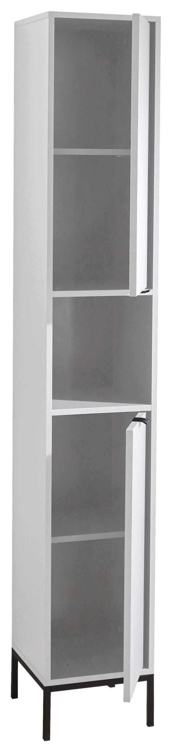 HÖGSKÅP  - vit/antracit, Modern, metall/trämaterial (32/195/32cm) - MID.YOU