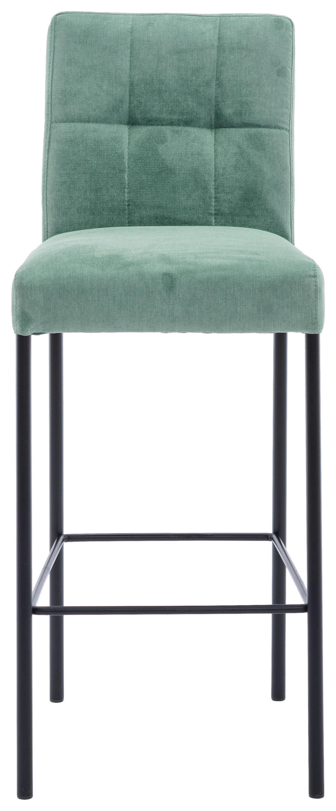 BAROVÁ STOLIČKA, čierna, mätovozelená - čierna/mätovozelená, Design, kov/textil (46/91/61cm) - Xora