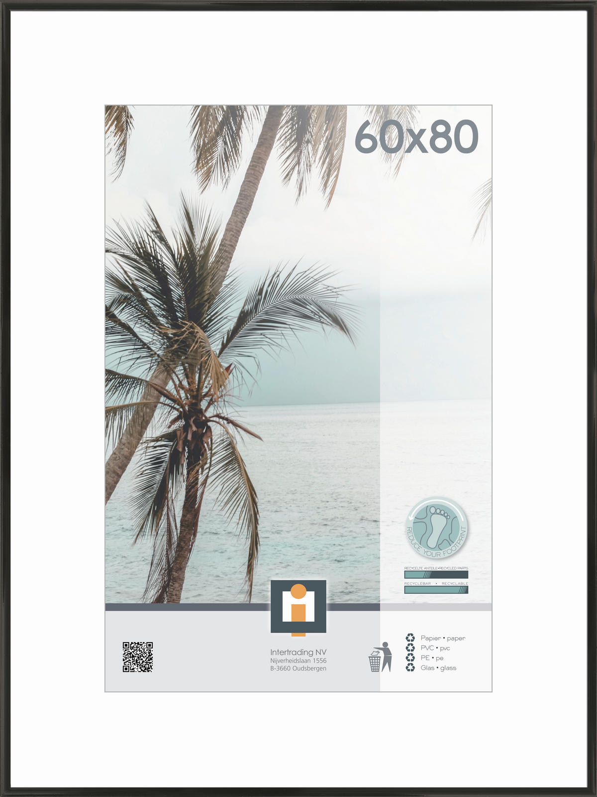 BILDERRAHMEN - Schwarz, Basics, Glas/Kunststoff (81,1/61,1cm)