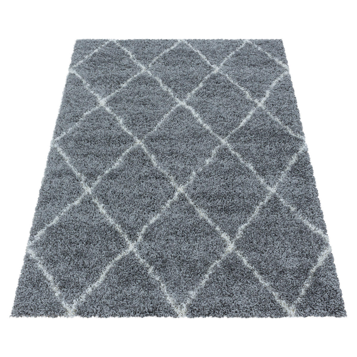 TEPIH VISOKOG FLORA 160/230 cm   siva  Alvor 3401 grau  - siva, Basics, tekstil (160/230cm)
