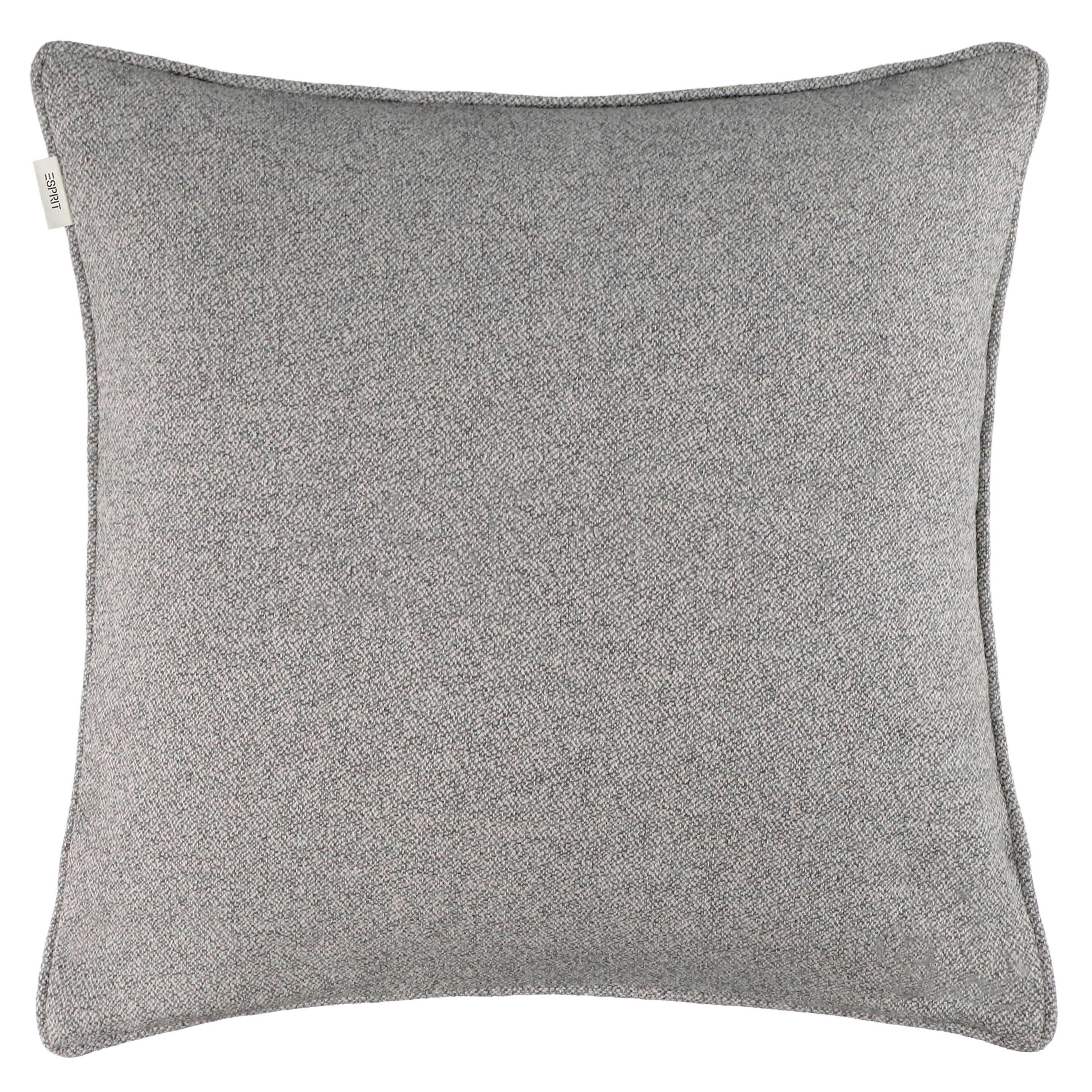 KISSENHÜLLE E-Signature  - Grau, Basics, Textil (45/45cm) - Esprit