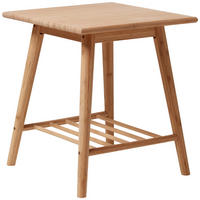 BEISTELLTISCH 45/45/52 cm Bambus vollmassiv Naturfarben quadratisch  - Naturfarben, ROMANTIK / LANDHAUS, Holz (45/45/52cm) - MID.YOU