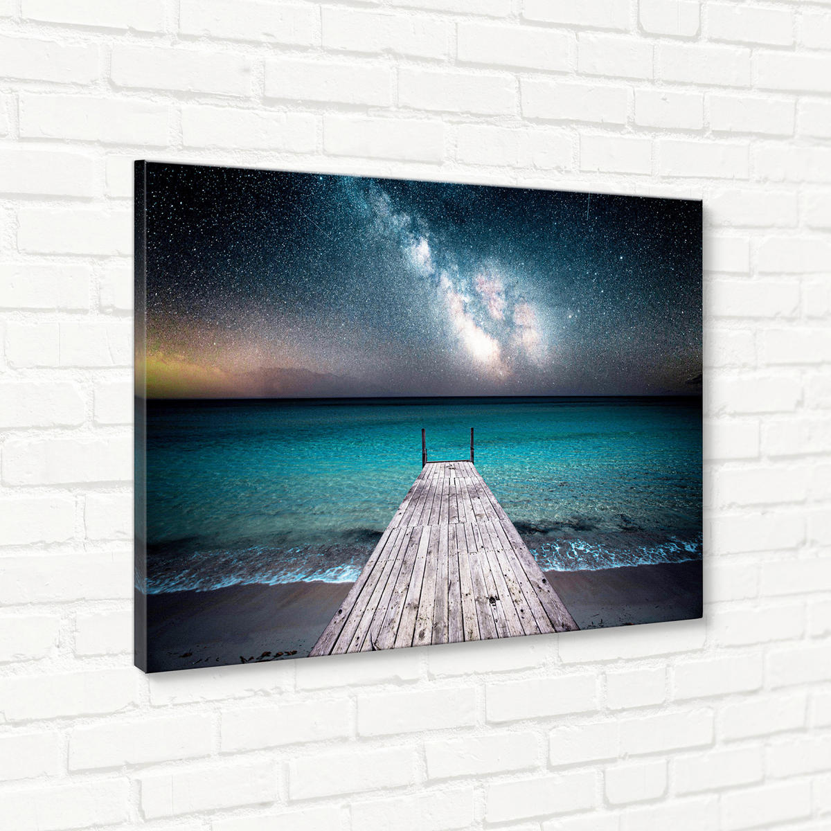 LEINWANDBILD Landschaft & Natur 85/113 cm  - Multicolor, Basics, Holz/Textil (85/113cm)