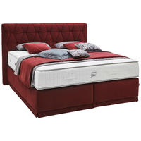 BOXSPRINGBETT 180/200 cm  in Weinrot  - Weinrot, KONVENTIONELL, Textil (180/200cm) - Ambiente