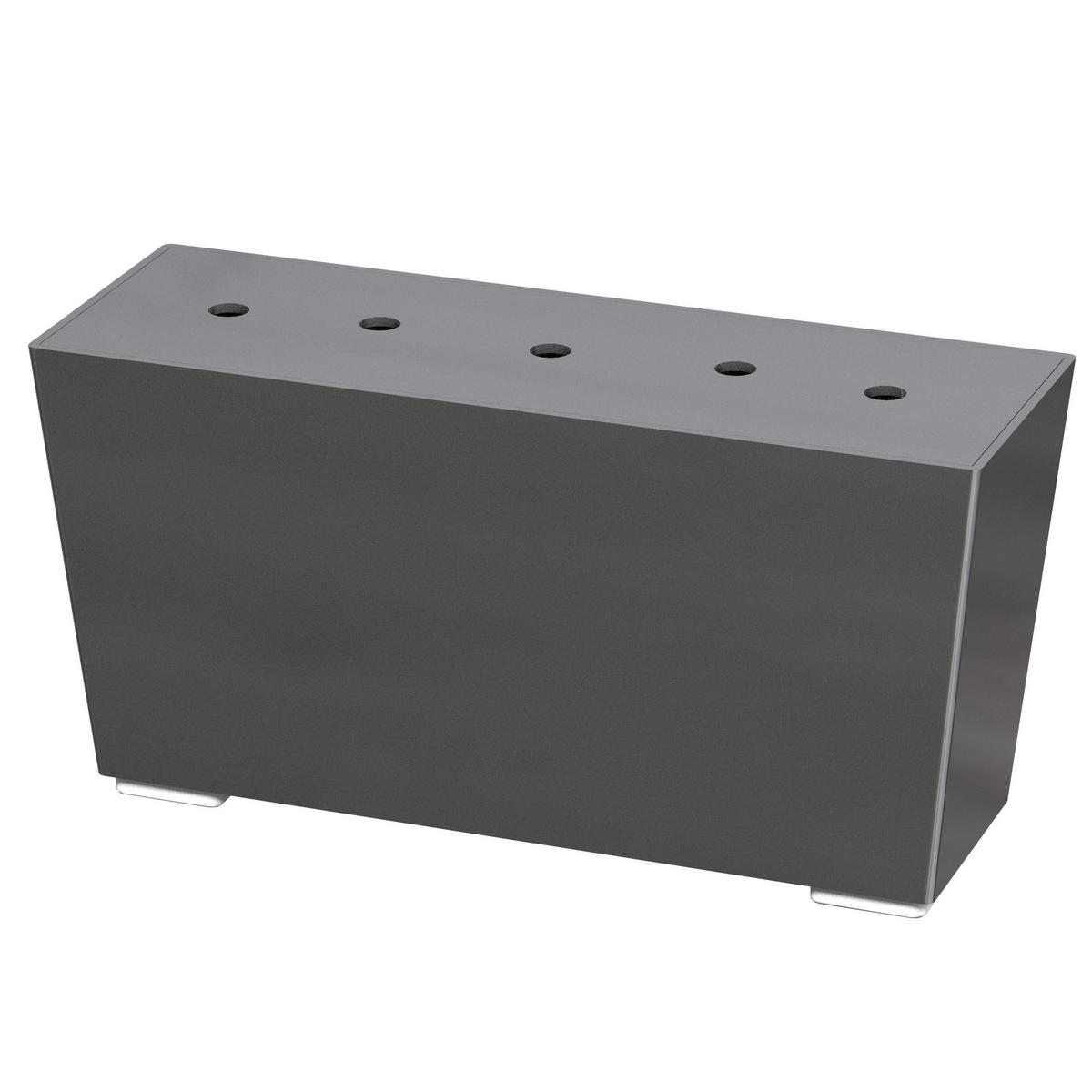 BOXSPRING KREVET 180/200 cm     crna  - crna/boje aluminija, Design, tekstil/metal (180/200cm) - Dieter Knoll