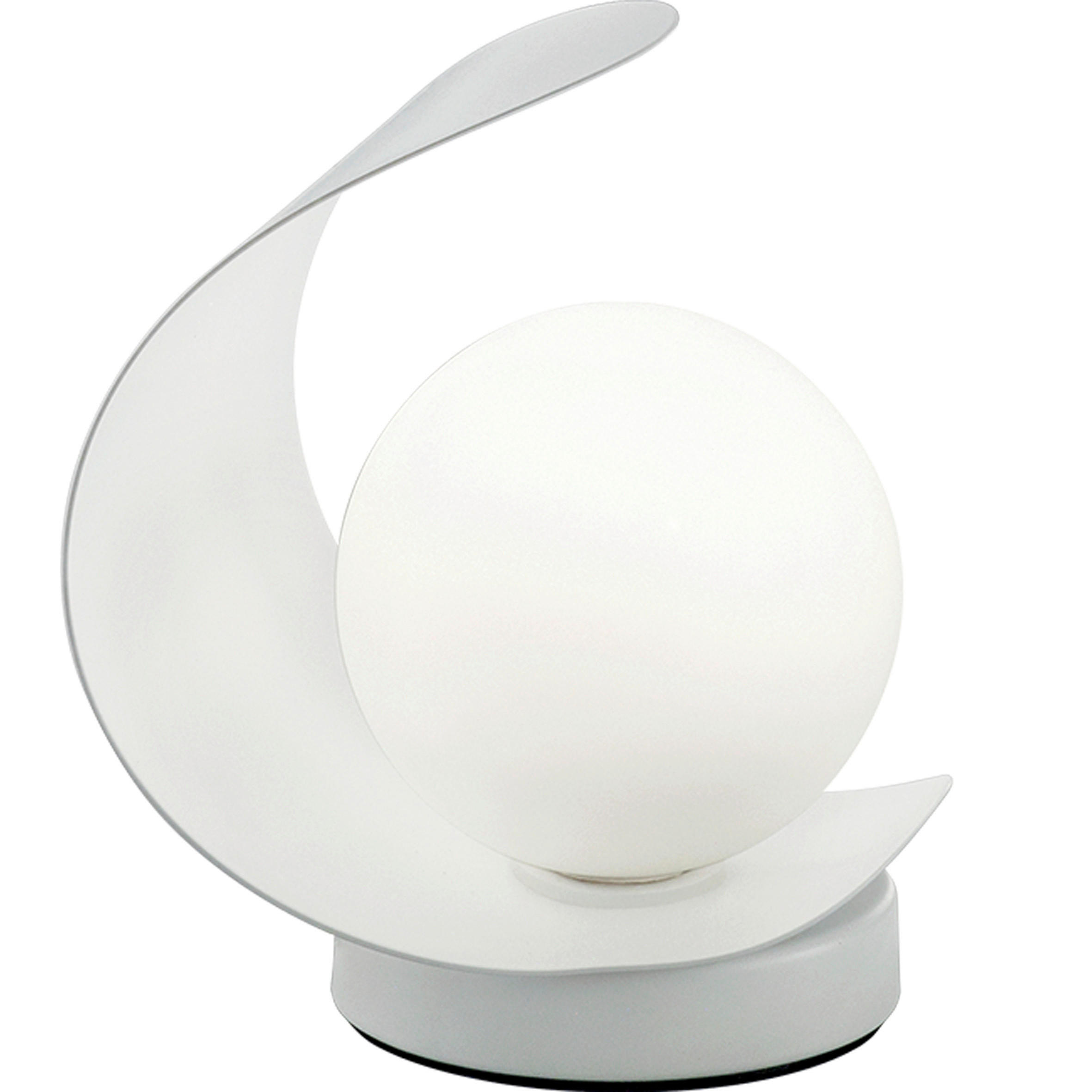 TISCHLEUCHTE Adria 16/14/18 cm   - Weiß, Basics, Glas/Metall (16/14/18cm) - Fabas Luce