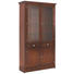 VITRINE in furniert, massiv Birke, Kirschbaum, Linde Nussbaumfarben - Silberfarben/Nussbaumfarben, LIFESTYLE, Glas/Holz (119/214/42cm) - Selva VITRINE in furniert, massiv Birke, Kirschbaum, Linde Nussbaumfarben - Silberfarben/Nussbaumfarben, LIFESTYLE, Glas/Holz (119/214/42cm) - Selva