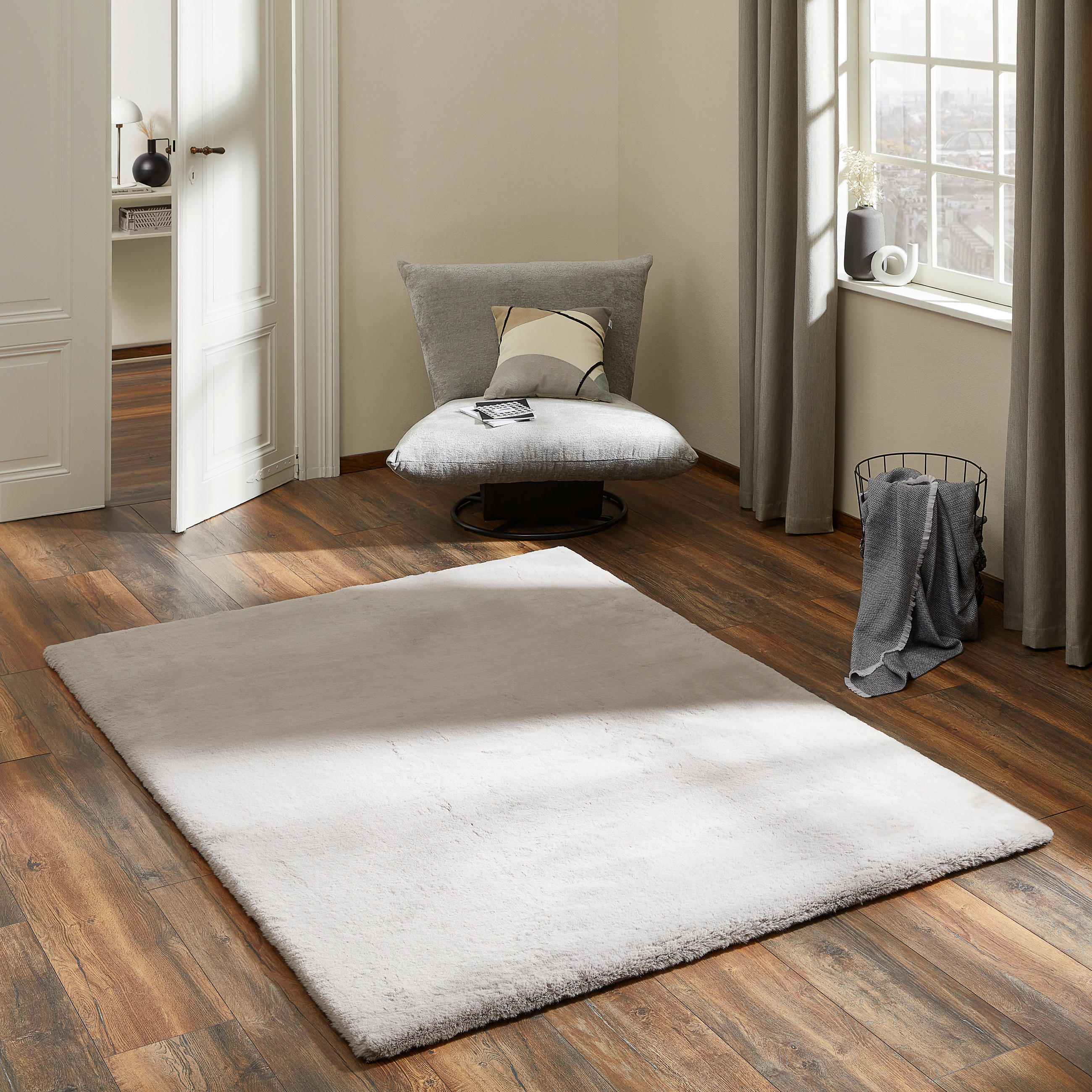 HOCHFLORTEPPICH 130/190 cm Braun, Taupe  - Taupe/Braun, Design, Textil (130/190cm) - Novel