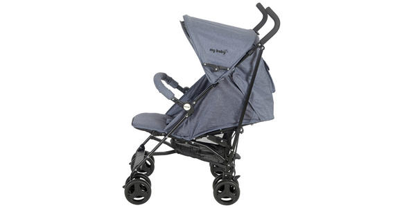 BUGGY Madrid  - Schwarz/Grau, KONVENTIONELL, Kunststoff/Textil (61/48/104cm) - My Baby Lou