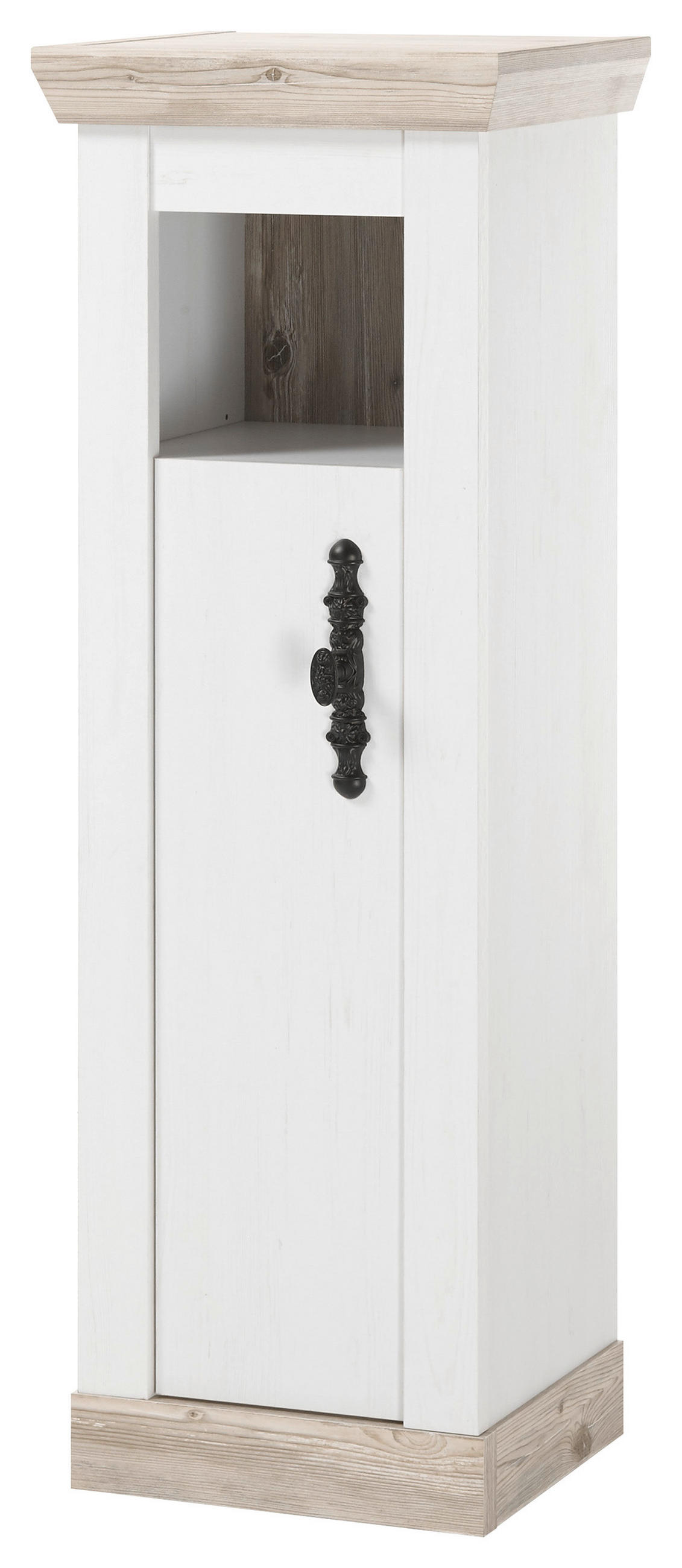 BADEZIMMER 4-teilig  in  - Schwarz/Weiß, Design, Naturmaterialien/Holzwerkstoff (143/200/46cm) - MID.YOU