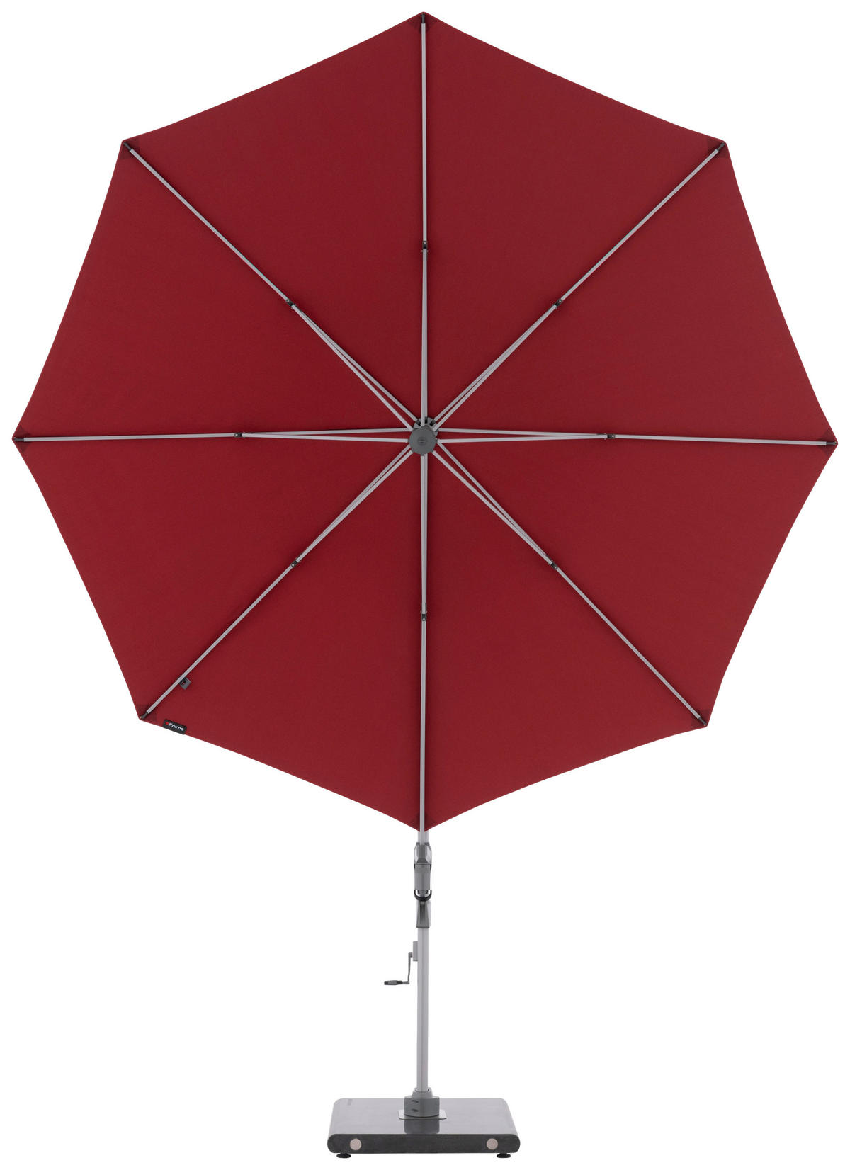 AMPELSCHIRM  340/340 cm  - Bordeaux/Silberfarben, Basics, Textil/Metall (340/340cm) - Doppler