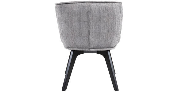 ARMLEHNSTUHL in Holz, Textil Dunkelgrau, Schwarz - Dunkelgrau/Schwarz, Design, Holz/Textil (63/83/62cm) - Novel