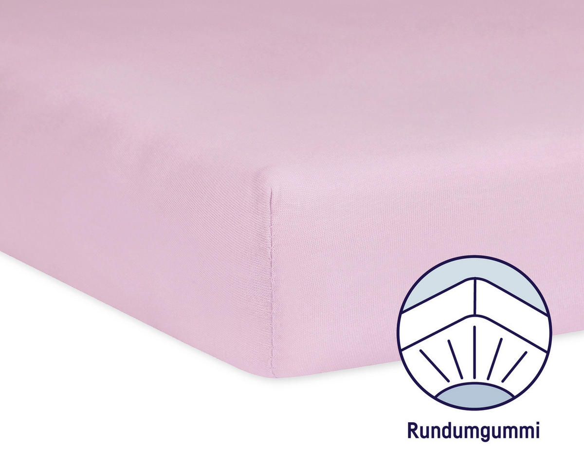 KINDERSPANNBETTTUCH   - Rosa, Basics, Textil (70/140cm) - Zöllner