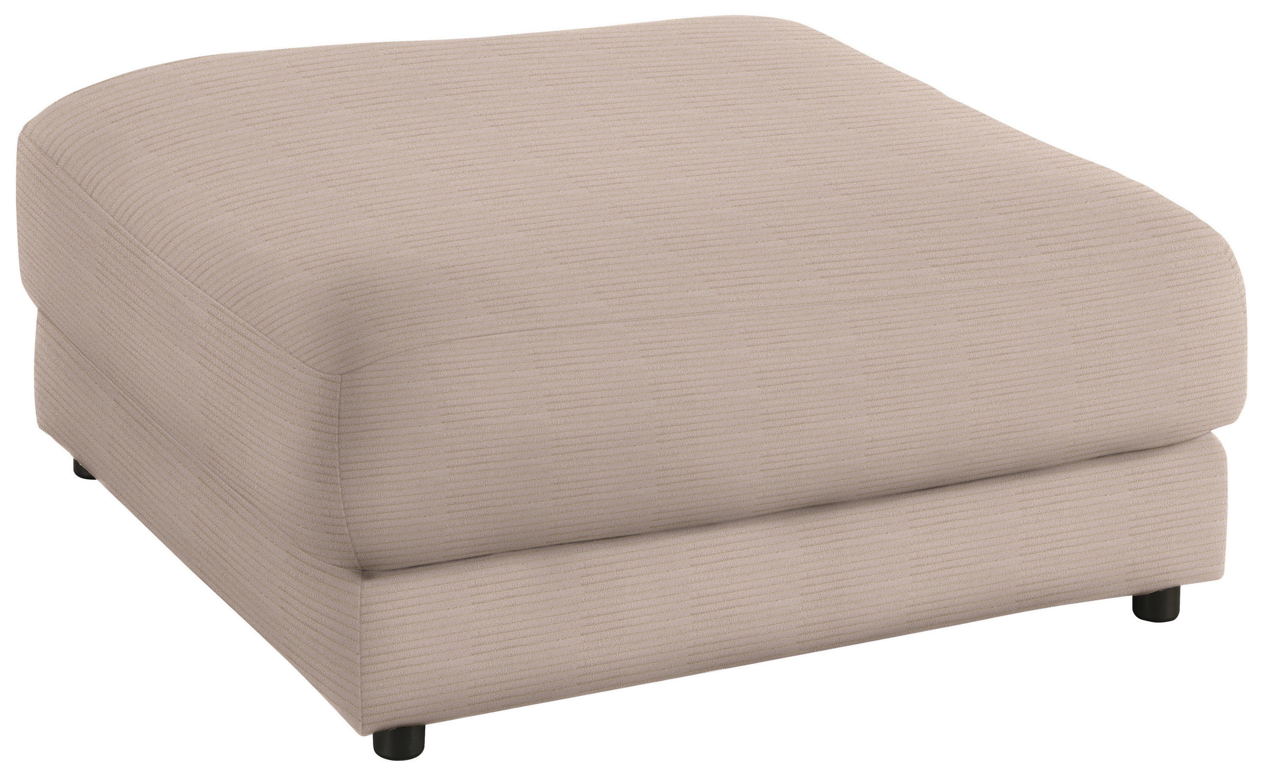 HOCKER in Textil Taupe  - Taupe/Schwarz, Design, Kunststoff/Textil (100/86/100cm) - Lomoco