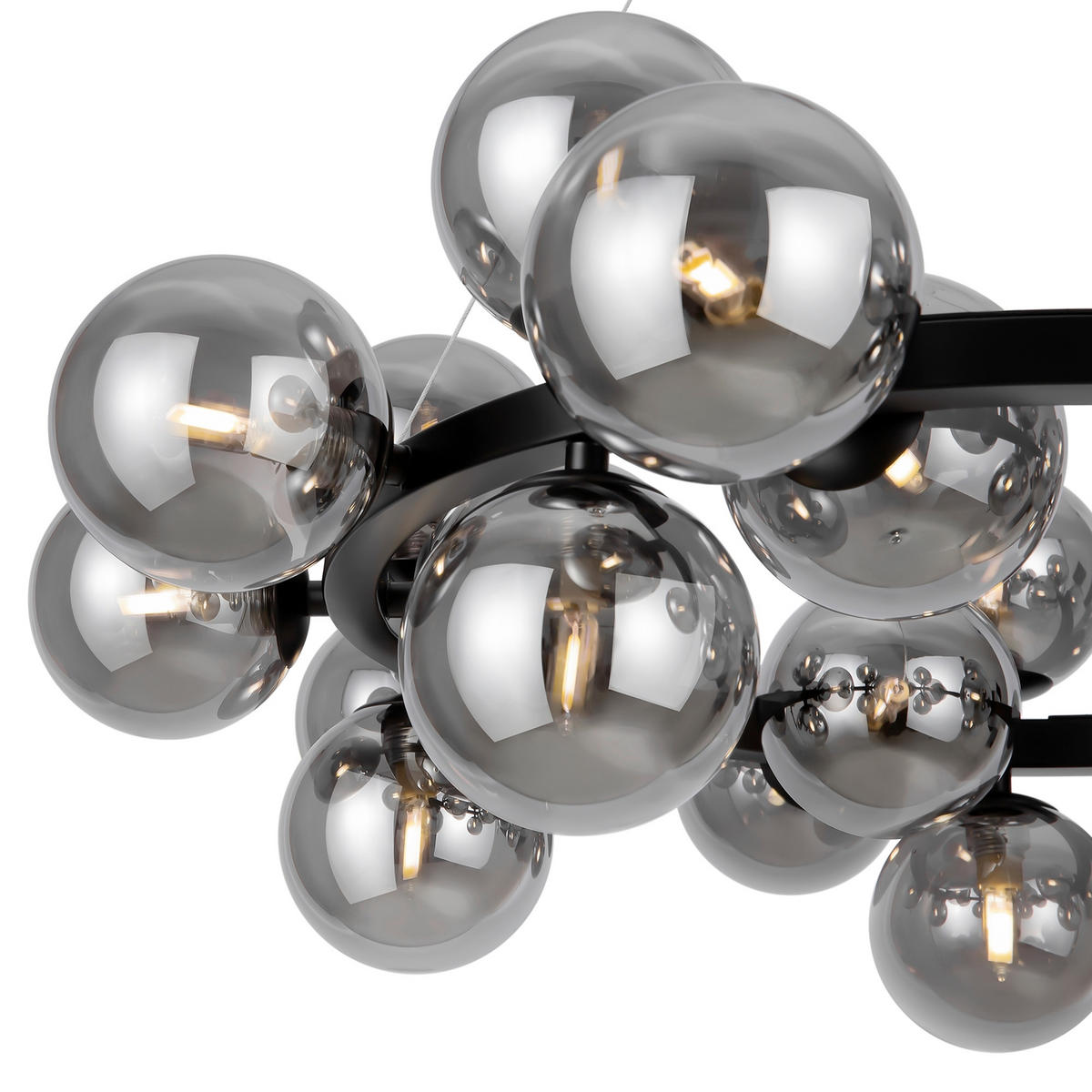 PENDELLEUCHTE Modern 69/23,8 cm   - Schwarz/Grau, Trend, Glas/Metall (69/23,8cm) - MAYTONI