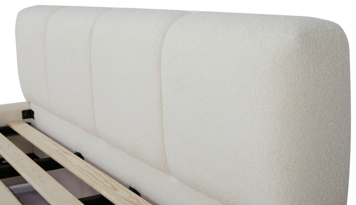 TAPECIRANI KREVET   180/200 cm   bež  - prirodne boje/bež, Moderno, drvo/tekstil (180/200cm) - Livetastic