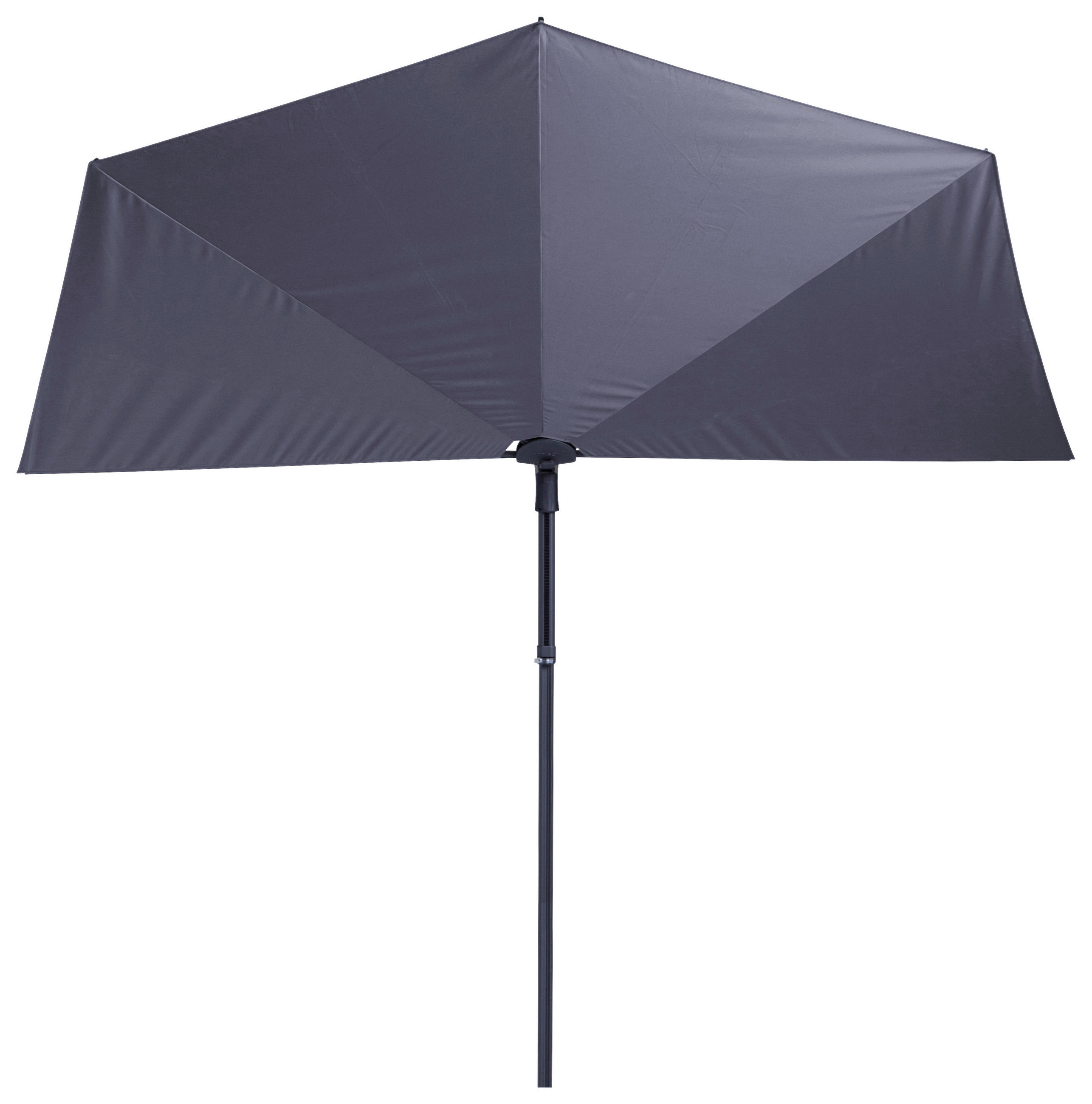 SONNENSCHIRM 270 cm Blau  - Blau/Schwarz, Basics, Textil/Metall (270/150cm)
