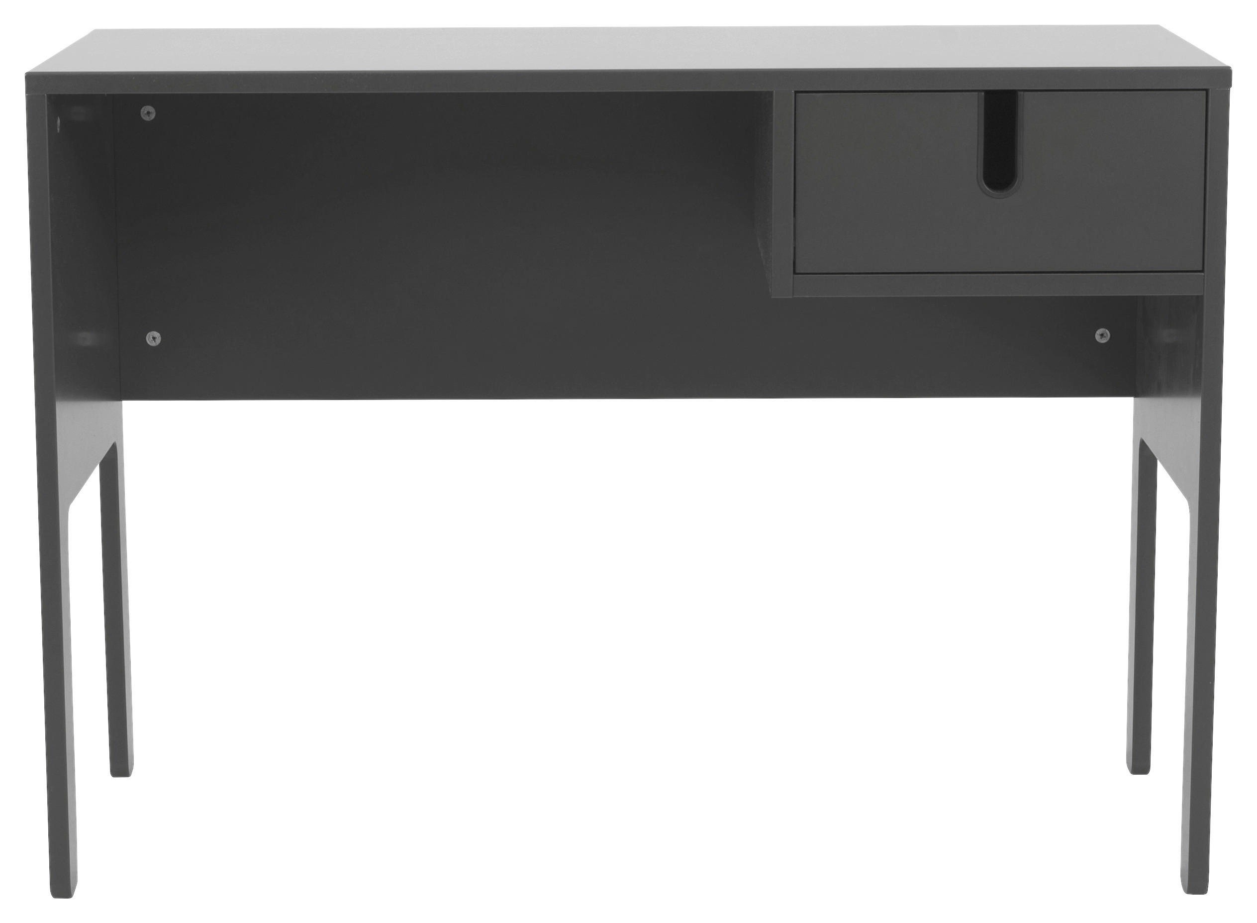 SCHREIBTISCH 105/50/75 cm Grau  - Schwarz/Grau, Design, Holzwerkstoff/Kunststoff (105/50/75cm)