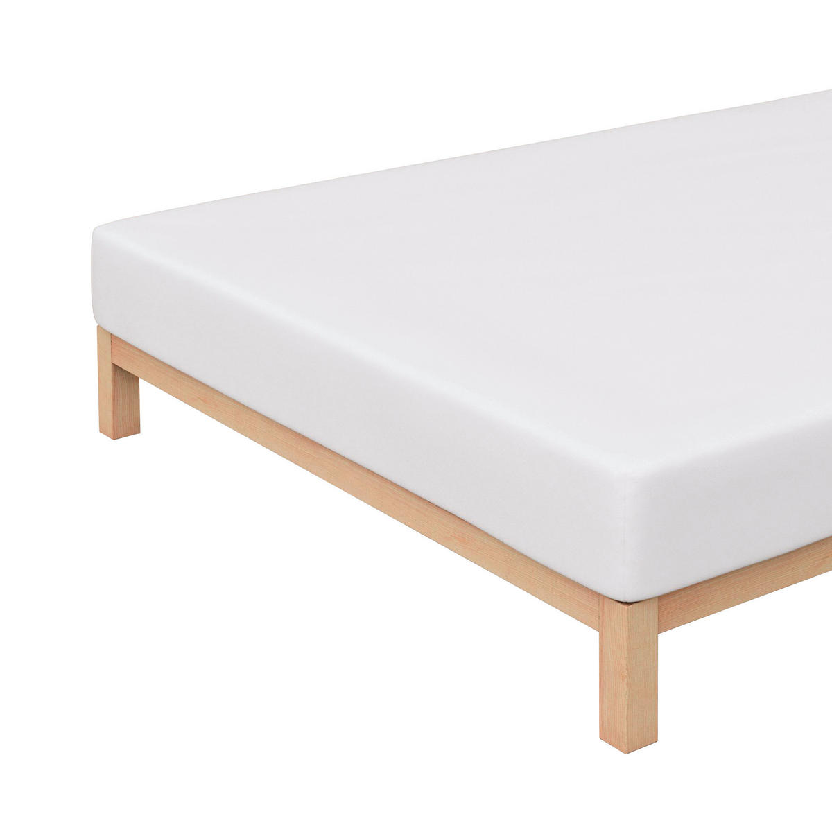 SPANNLEINTUCH Jersey  - Weiß, Basics, Textil (120-130cm) - Schlafgut