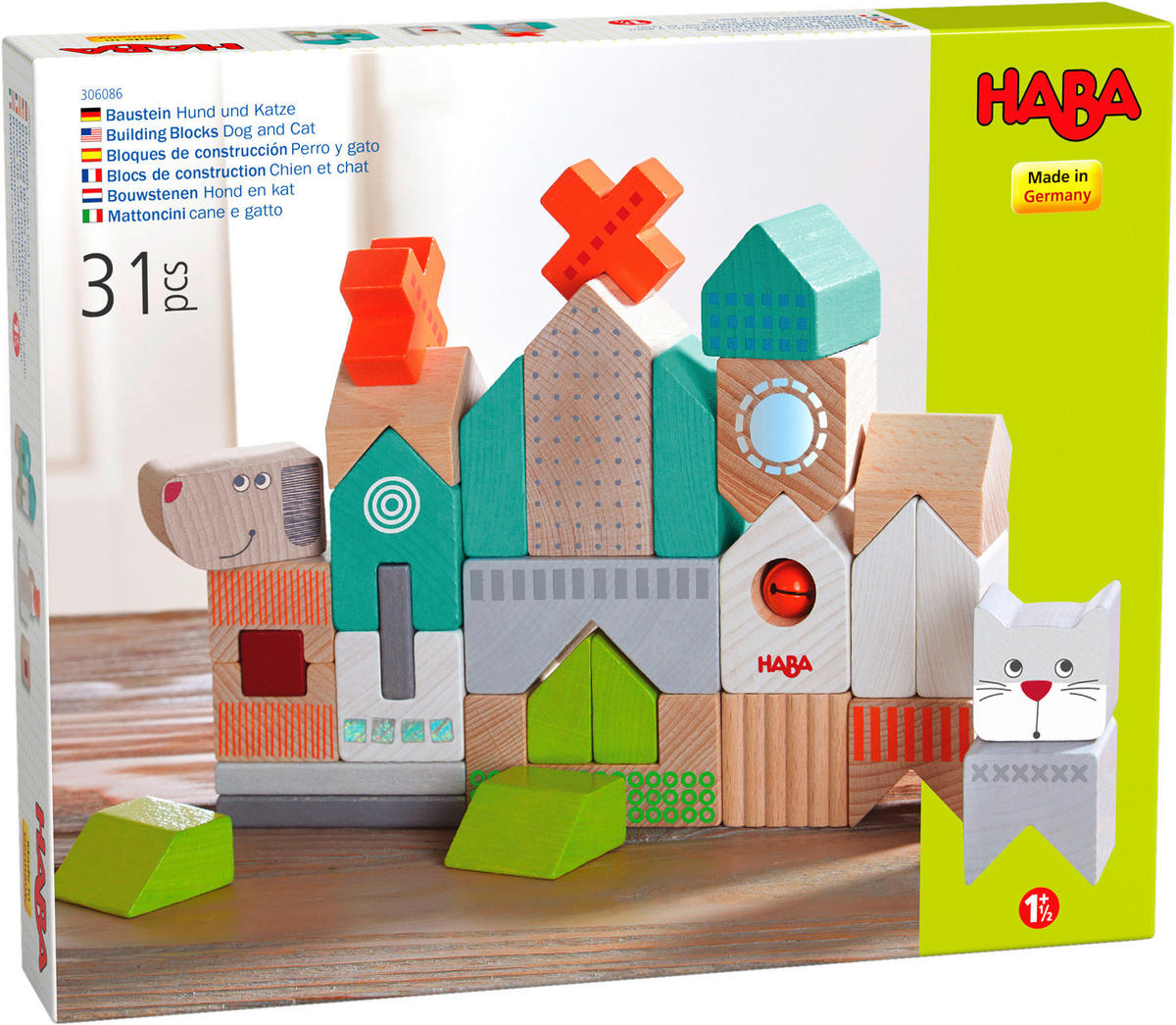 BAUSTEINE - Multicolor, Basics, Holz/Metall - Haba