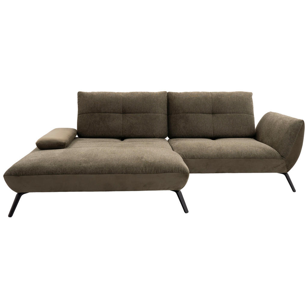 Ecksofa Dover Erweiterbar Olivgrün 191-207x273cm