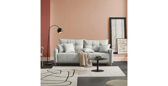 SCHLAFSOFA  in Chenille Naturfarben  - Buchefarben/Naturfarben, Design, Holz/Textil (217/97/101cm) - Carryhome