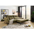 ECKSOFA Olivgrün Webstoff  - Schwarz/Olivgrün, KONVENTIONELL, Textil/Metall (273/191cm) - Carryhome