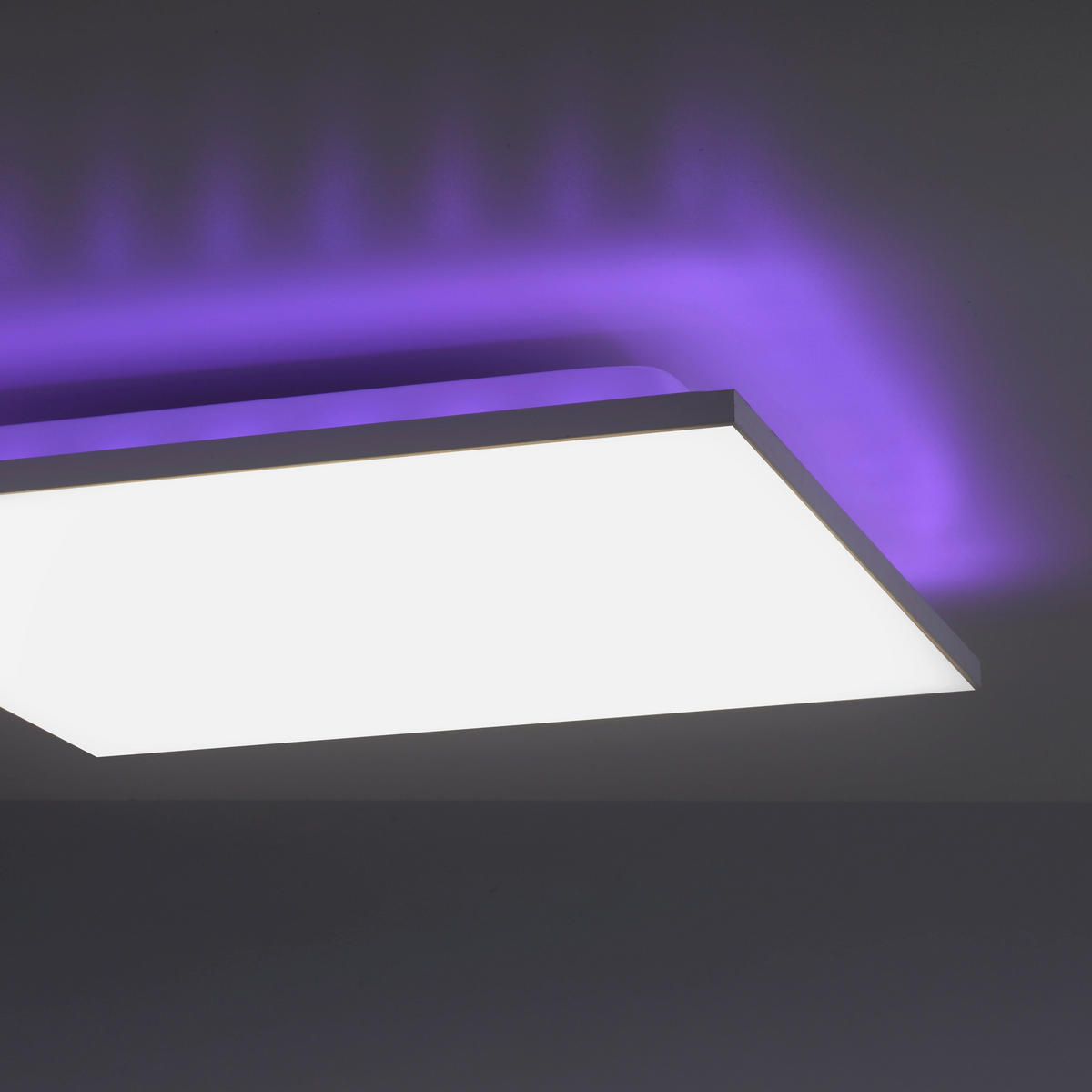 LED-DECKENLEUCHTE 45/45/7 cm   - Weiß, Design, Kunststoff/Metall (45/45/7cm)