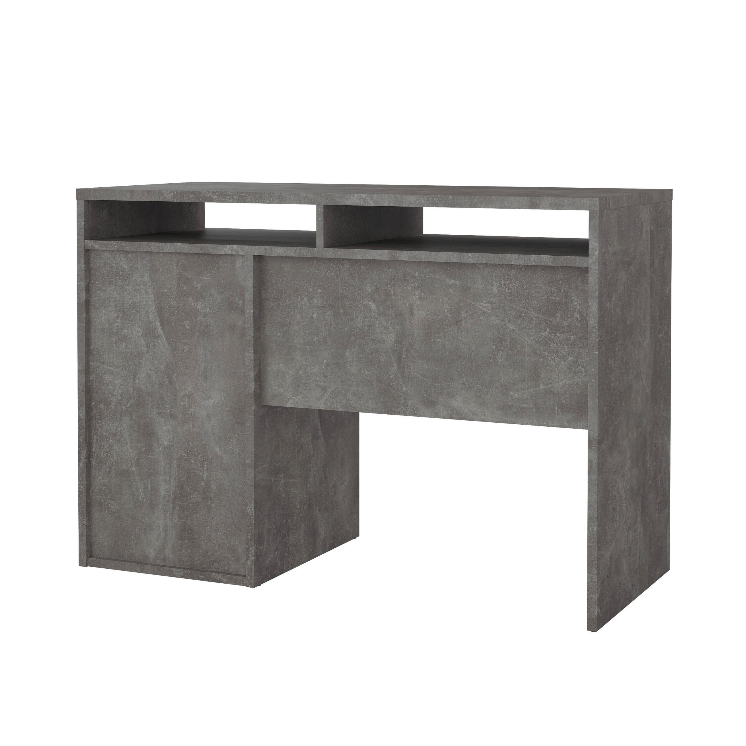 Thumbnail - Mid.you Schreibtisch, Grau, Weiß Hochglanz, Holzwerkstoff, 1 Schubladen, Wange, 48.2x77.4x110.2 cm, Stauraum, Arbeitszim...