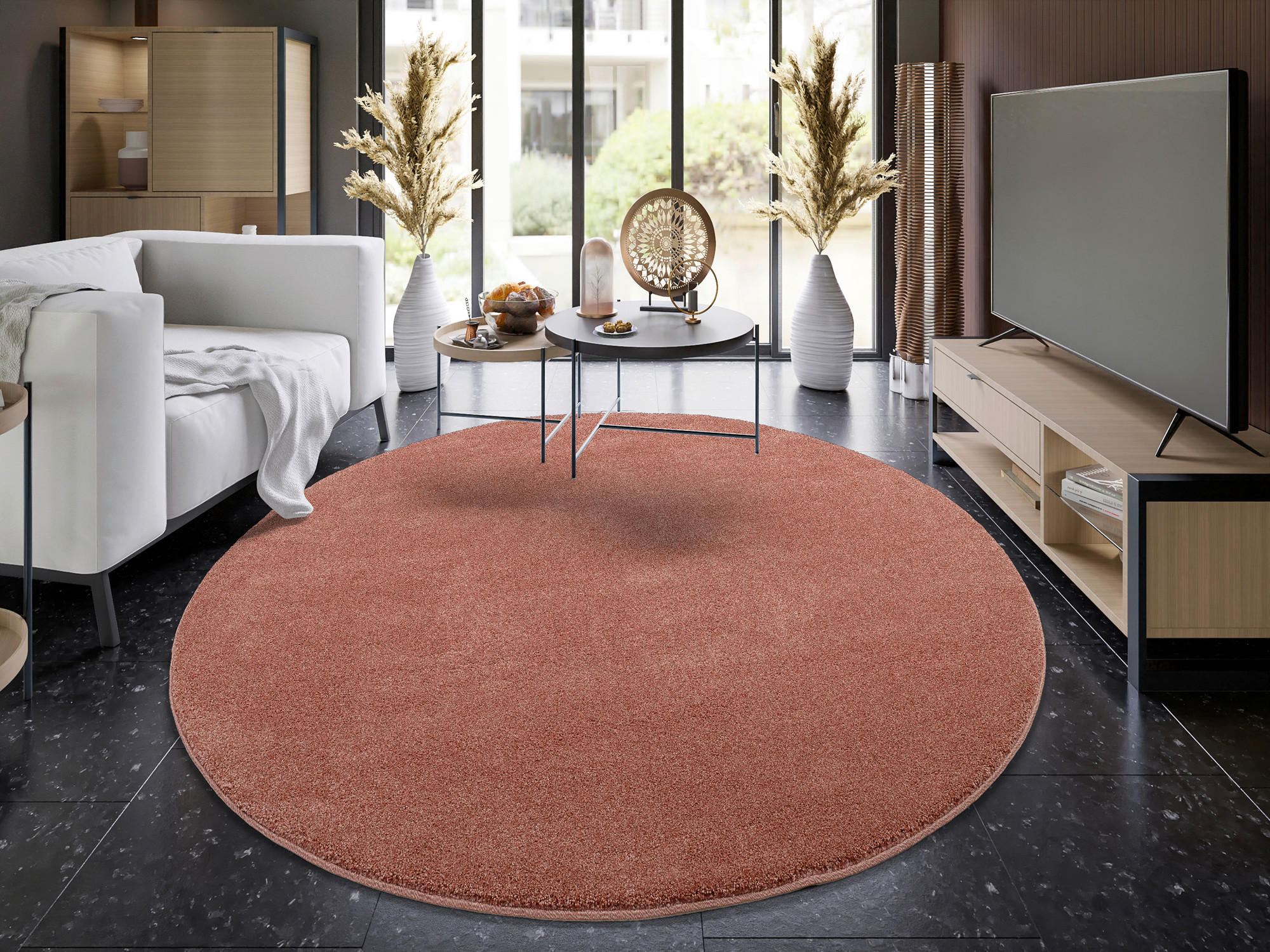 WEBTEPPICH 120 cm Rot  - Rot, Basics, Textil (120cm) - Novel