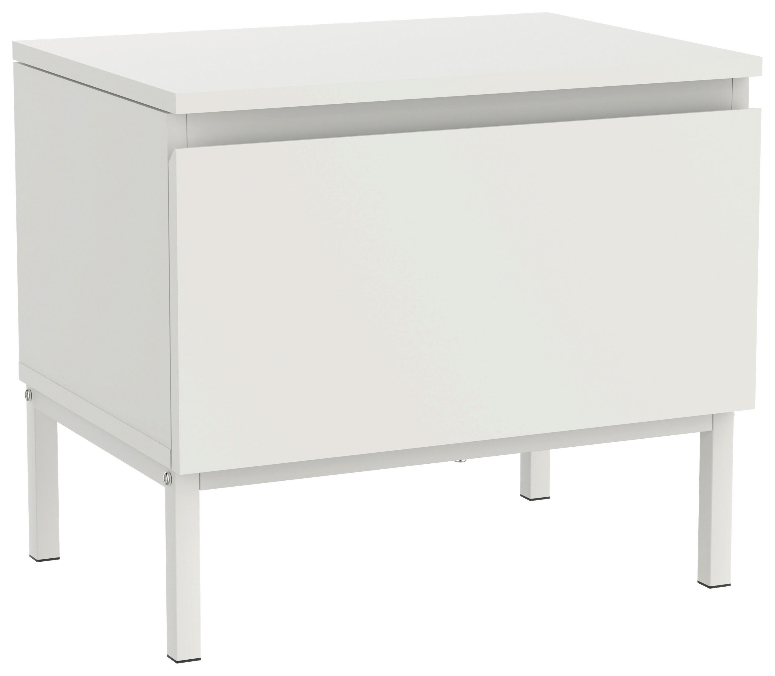 NACHTSCHRANK 49/43/35 cm  - Kaschmir, Design, Holzwerkstoff/Metall (49/43/35cm) - Hom`in