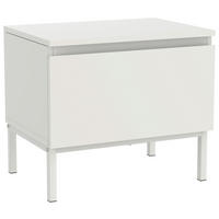 NACHTSCHRANK 49/43/35 cm  - Kaschmir, Design, Holzwerkstoff/Metall (49/43/35cm) - Hom`in