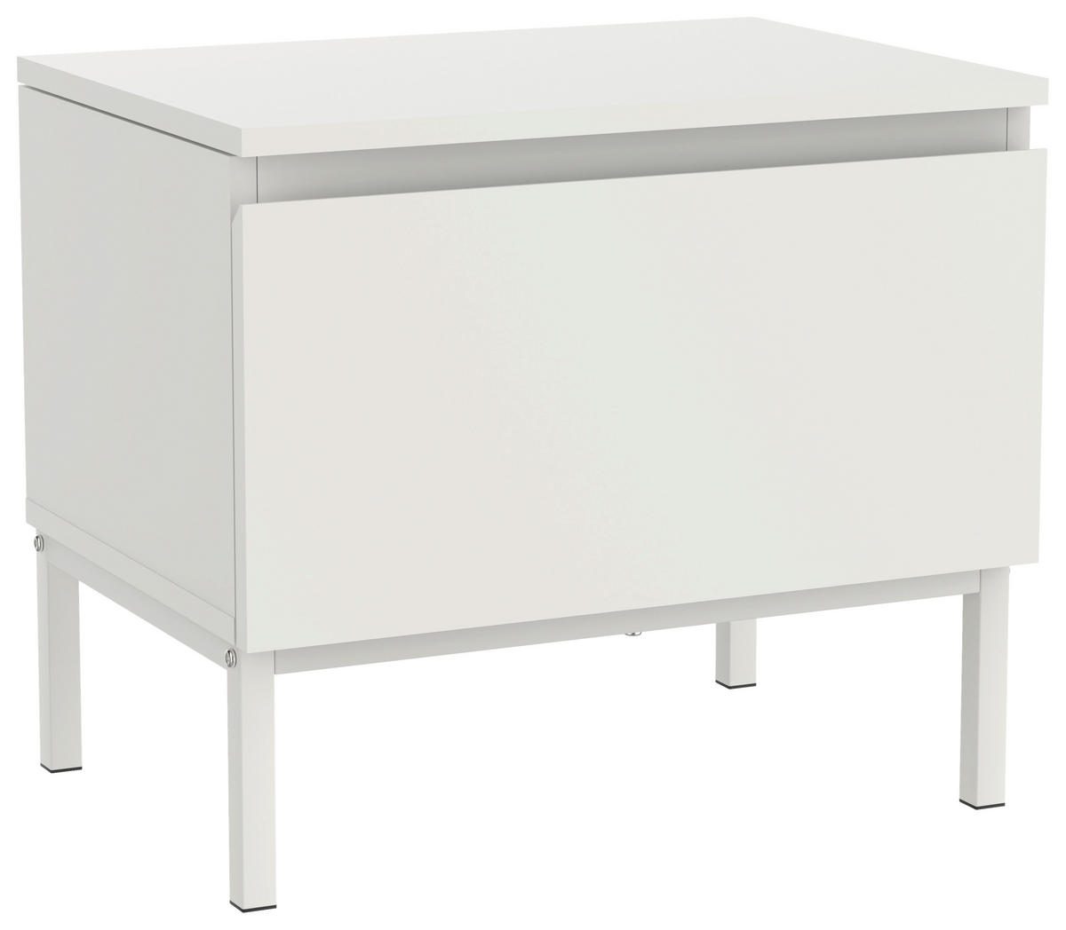 NACHTSCHRANK 49/43/35 cm  - Kaschmir, Design, Holzwerkstoff/Metall (49/43/35cm) - Hom`in