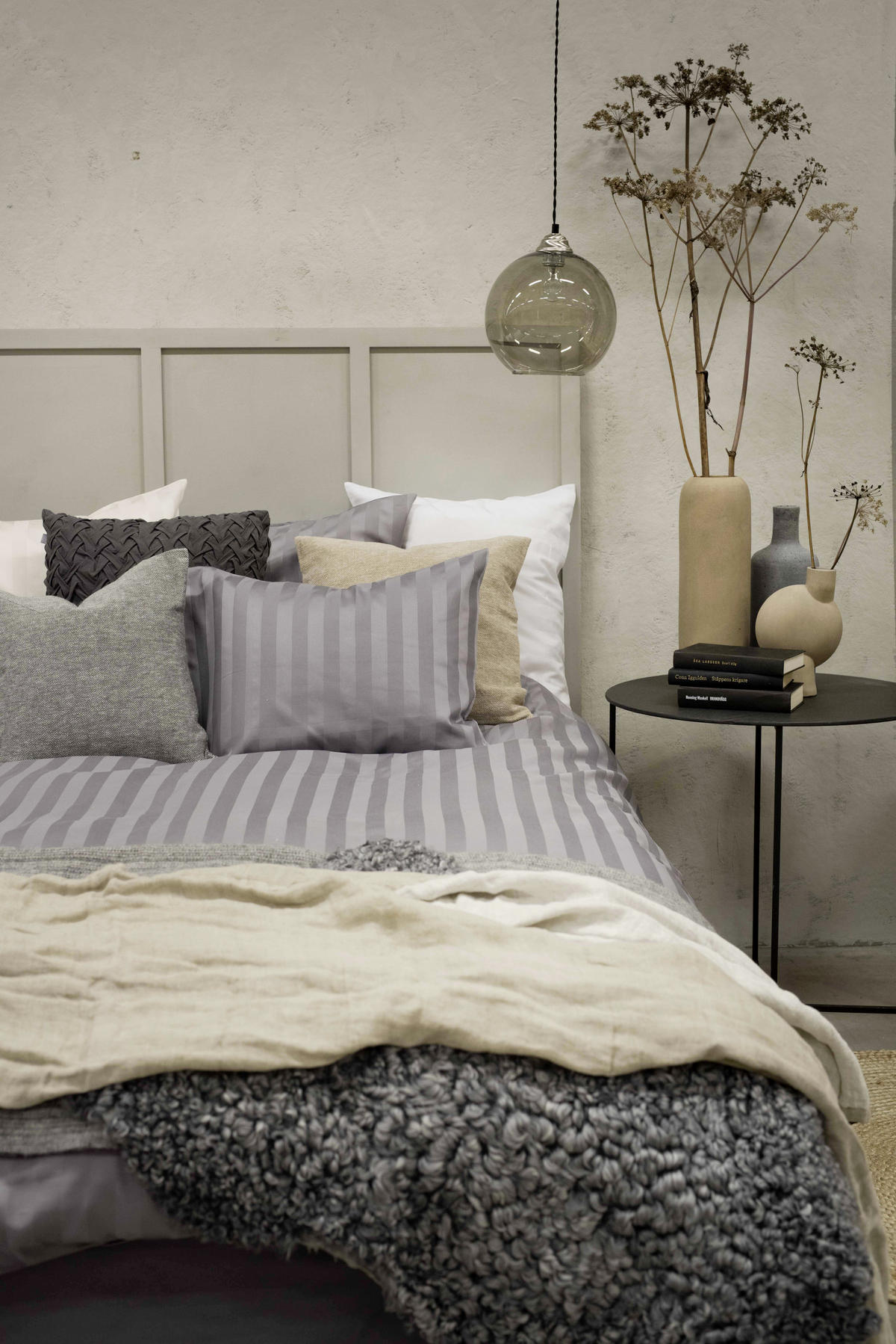 PÅSLAKANSET satin 150/210 cm  - grå, Basics, textil (150/210cm)