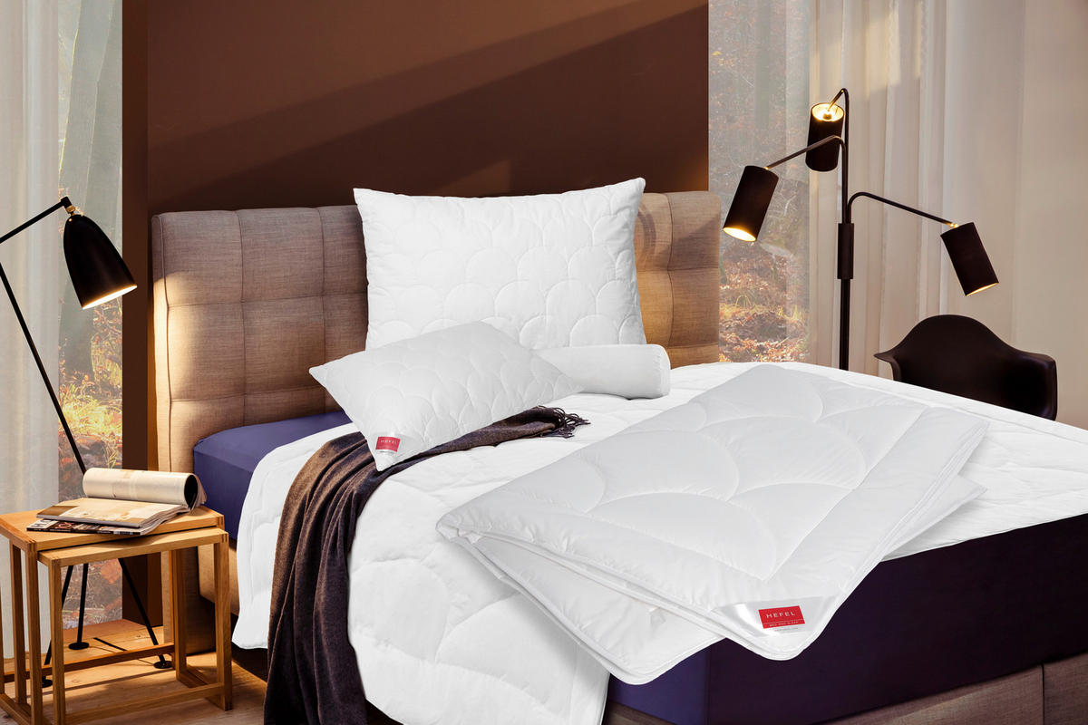 VZGLAVNIK 40/60 cm  - bela, Konvencionalno, tekstil (40/60cm) - HEFEL