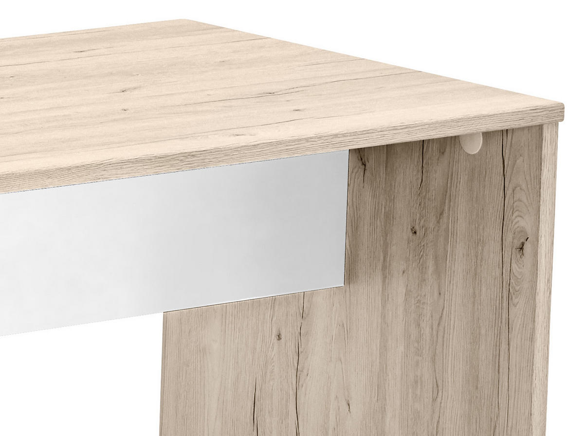 JUGENDSCHREIBTISCH Wimex CARIBA 140/72/70 cm  - Eichefarben/Weiß, Design, Holzwerkstoff (140/72/70cm) - MID.YOU