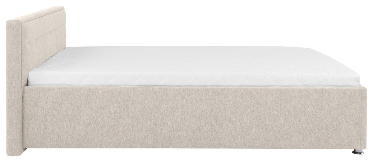 POLSTERBETT Bettkasten, Lattenrost Naturfarben 140/200 cm  - Naturfarben, MODERN, Holz/Kunststoff (140/200cm) - MID.YOU