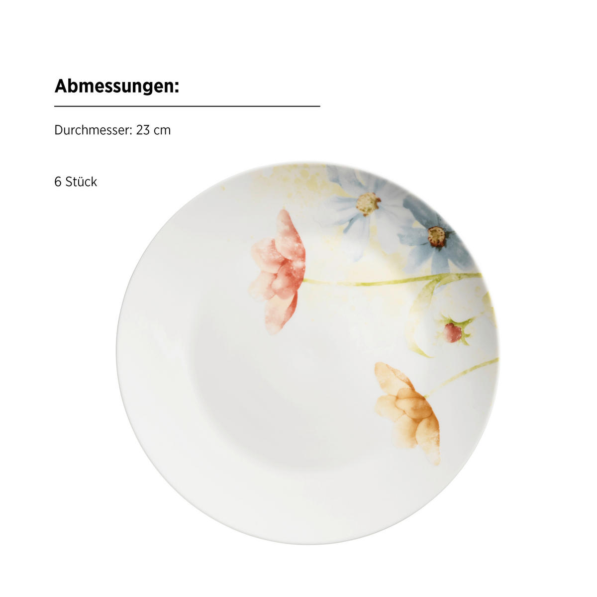 TAFELSERVICE Weiß AMAPOLA 18-teilig  - Weiß, Basics, Keramik - Mäser