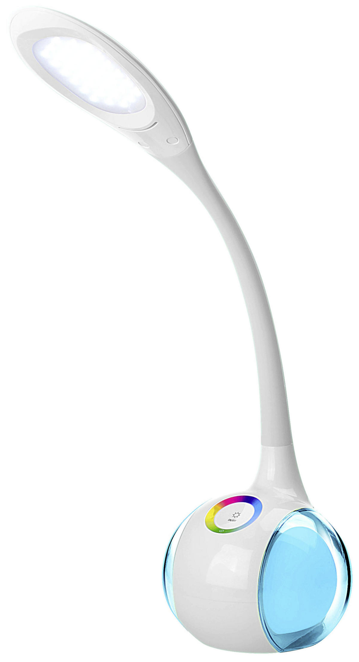 LED LAMPA NA PÍSACÍ STÔL, dotykový stmievač, 51 cm - biela, Trend, plast (51cm) - Boxxx