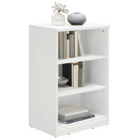 REGÁL, bílá, 55/84/36 cm - bílá/černá, Konvenční, kompozitní dřevo (55/84/36cm) - Xora