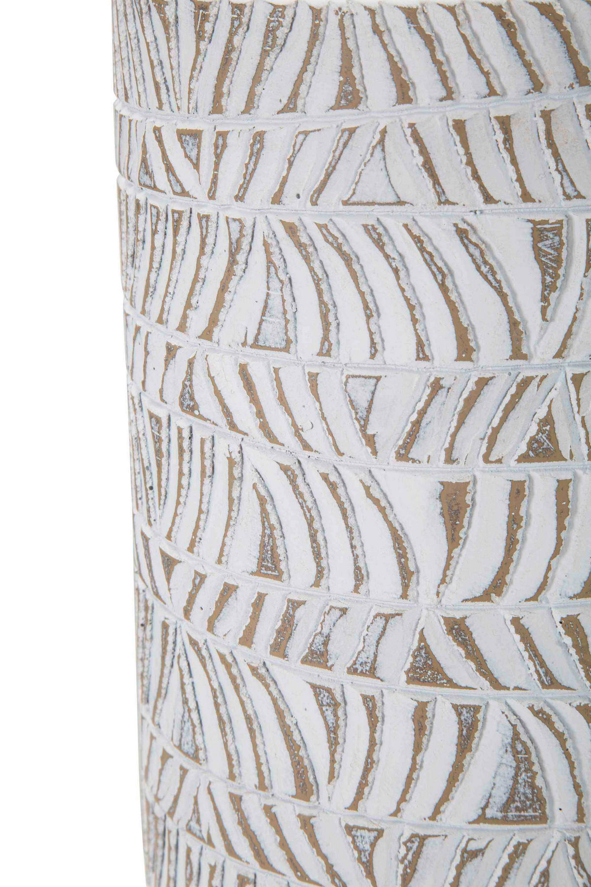 Vase Polyresin Nairobi Bottl  - Weiß, Basics, Kunststoff (15/49.5/15cm)