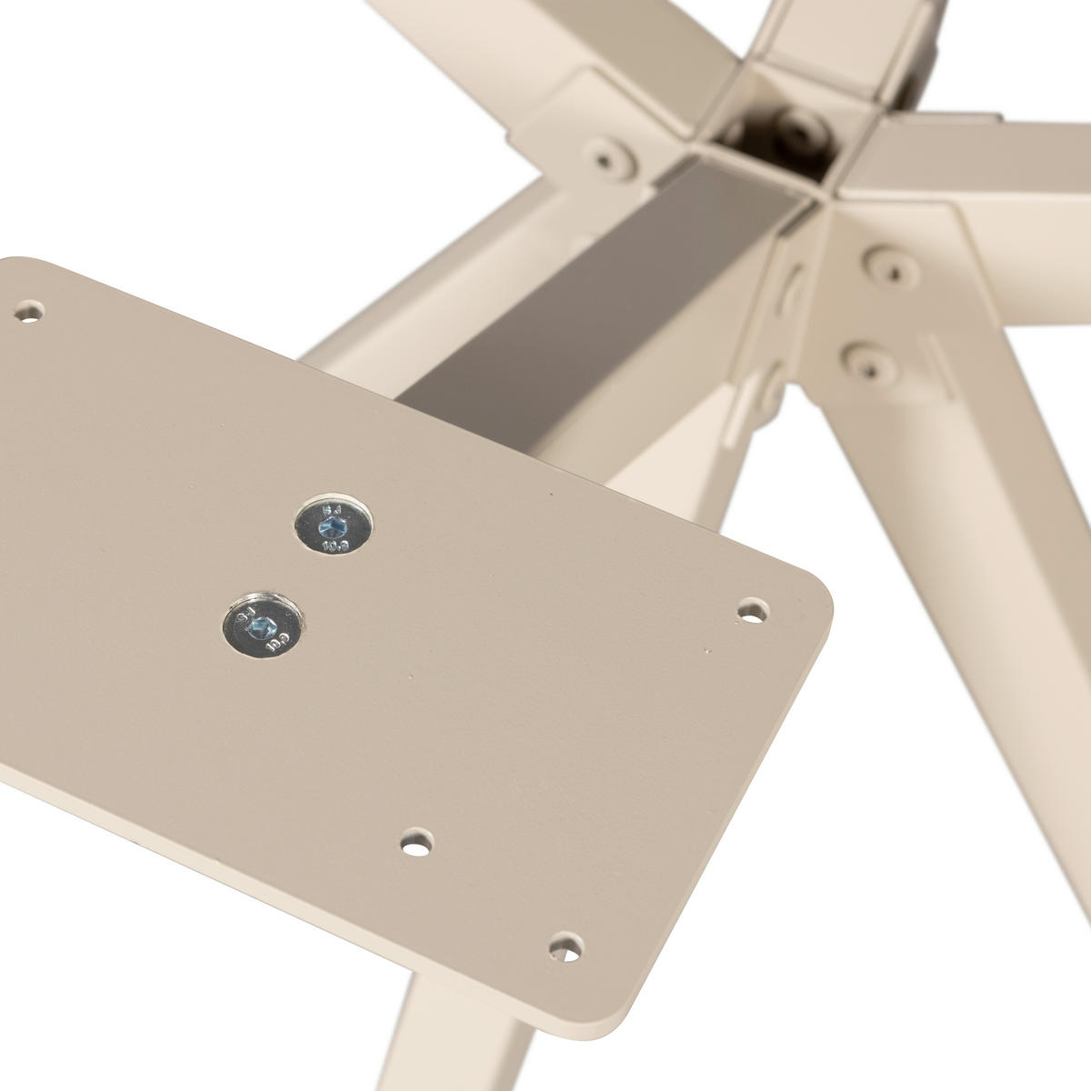 TISCHGESTELL   - Grau, MODERN, Metall (80/72/80cm) - Livetastic