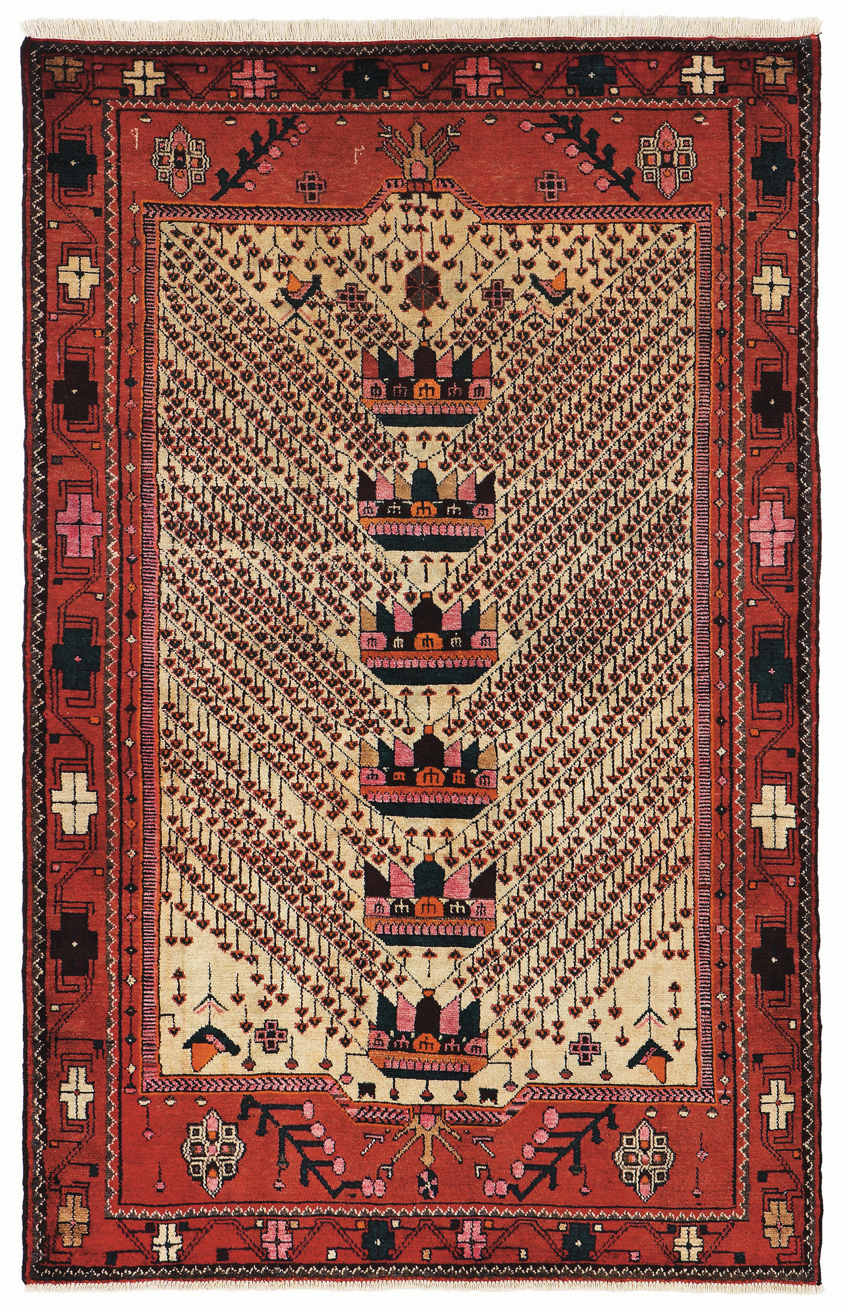 ORIJENTALNI TEPIH 110-150/190-250 cm   crvena   - crvena, Lifestyle, tekstil (110-150/190-250cm)