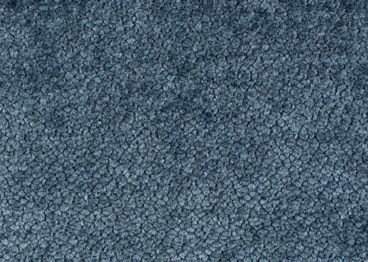 2-SITZER-SOFA in Plüsch Dunkelblau  - Creme/Schwarz, MODERN, Kunststoff/Textil (177/86/105cm) - Hom`in