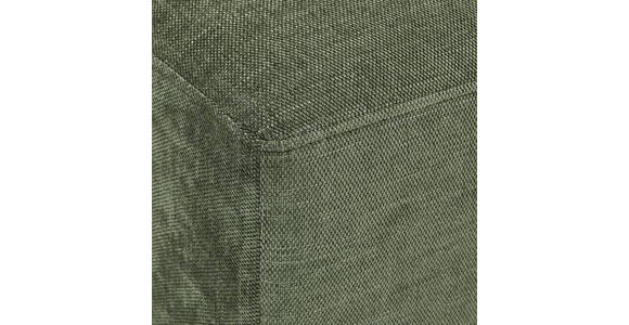 ECKSOFA in Chenille Olivgrün  - Schwarz/Olivgrün, KONVENTIONELL, Textil/Metall (178/264cm) - Hom`in