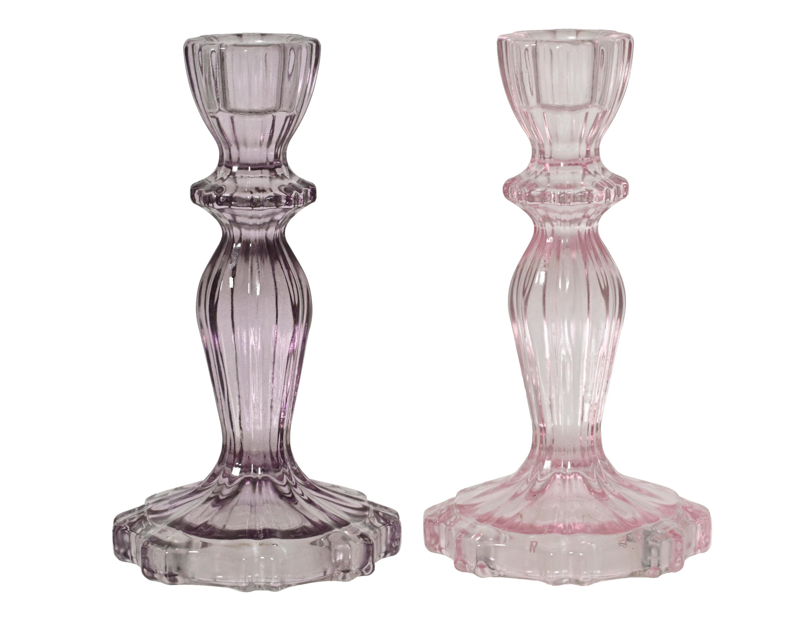 LJUSSTAKE  - rosa, Basics, glas (8/8cm)