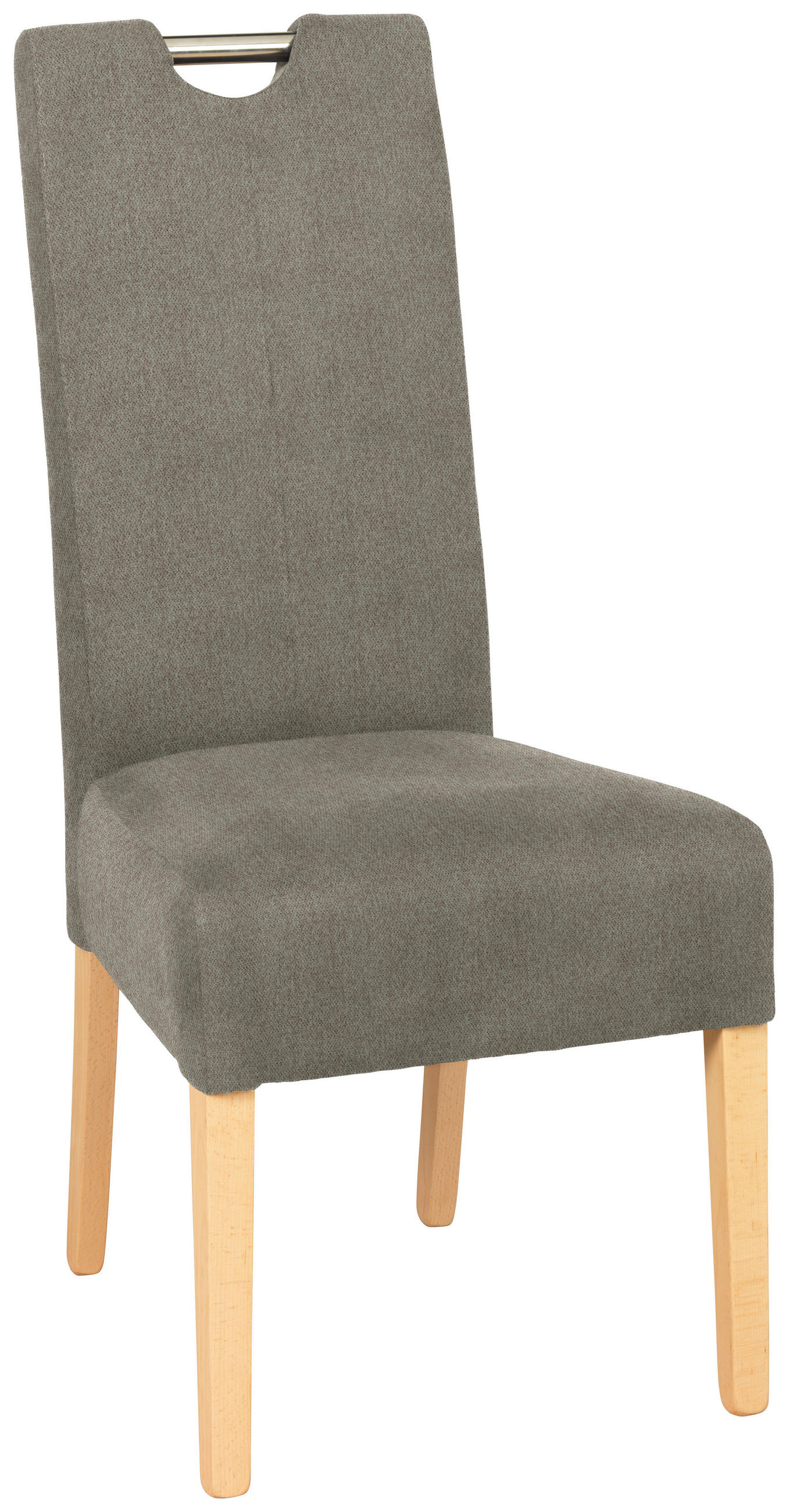 STUHL in Holz, Metall, Textil Buchefarben, Greige  - Greige/Buchefarben, Natur, Holz/Textil (47/103/60cm) - Cantus