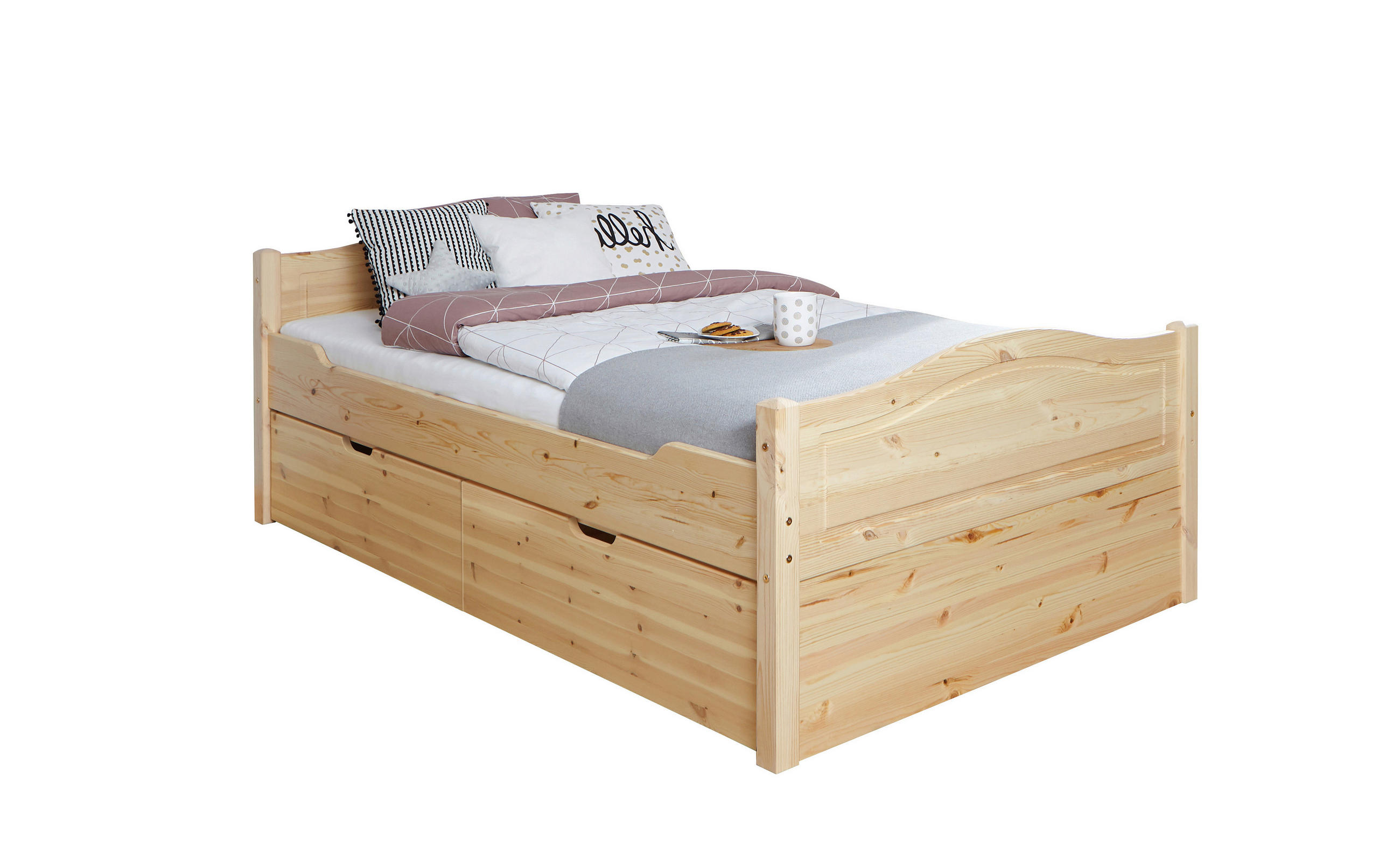 STAURAUMBETT 120/200 cm  Naturfarben   - Naturfarben, Modern, Holz (120/200cm) - MID.YOU
