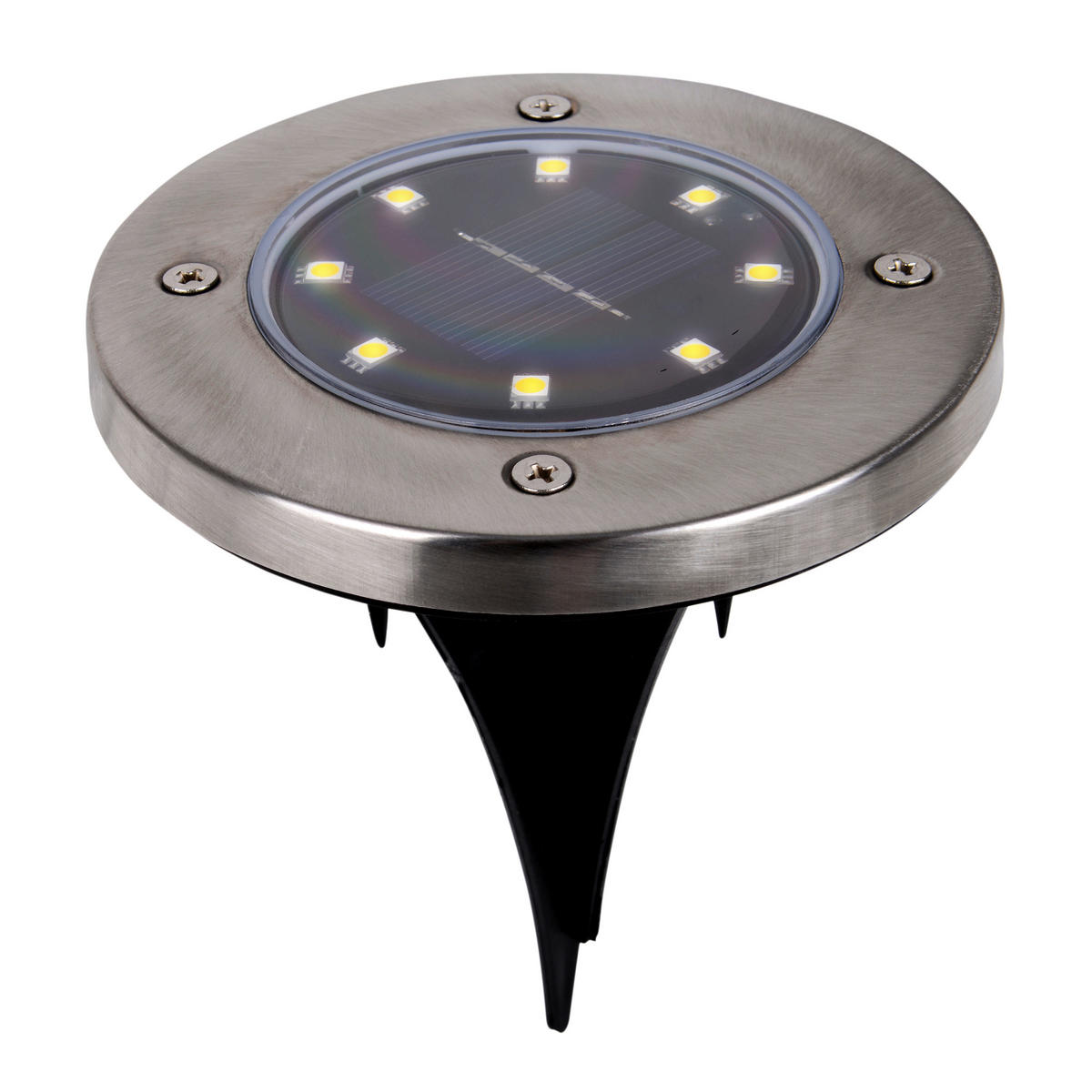 SOLARLEUCHTENSET 11,5/14 cm  6-teilig  - Edelstahlfarben, Basics, Kunststoff/Metall (11,5/14cm) - Näve